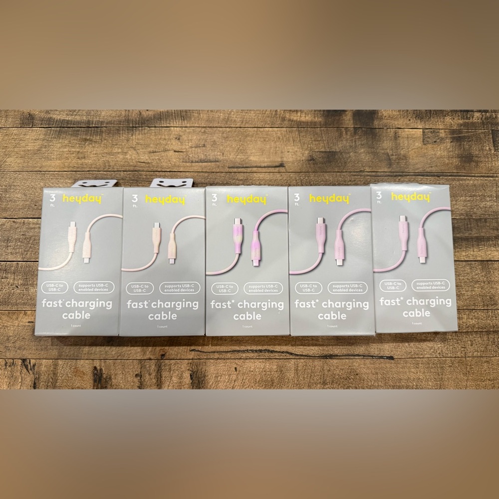 Heyday Light Pink USB-C Fast Charging Cable
